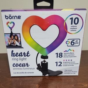 Borne Heart Ring Light with Multicolor Effects